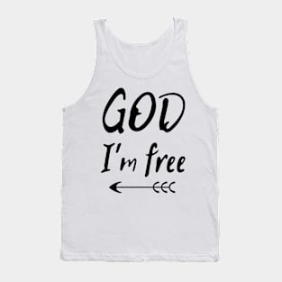 God I´m Free Design Tank Top